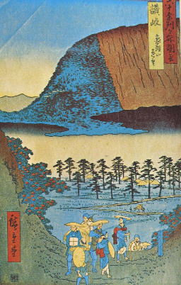 安藤広重象頭山残念坂絵
